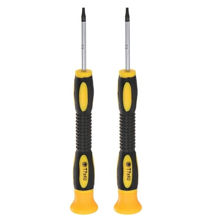 

Precision Torx Screwdriver T7 Security Star Head Swivel Lid Nonslip Handle for Electronics Repair 2 Pack
