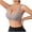 *Gray, variant on VBVC Women's Ribbed Seamless Sports Bra,Ladies V-Neck Wireless Yoga Gym Bra,Removable Pads Everyday Bralette For Women,Beige,S-2XL