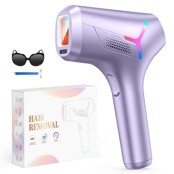 IPL Laser Hair Removal for Women and Men, JOOYEE 9 Energy Levels & 3 Modes,Long Lasting and More Rapid,Hair Remover Device at-home for Body Face Bikini Bikini Line-Purple