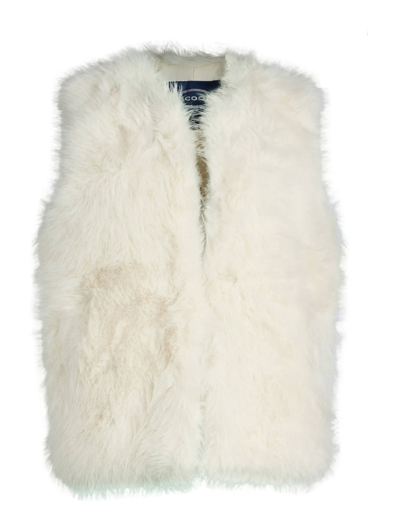 Scoop Women's Faux Fur Vest, Sizes XS-XXL