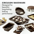 Circulon Nonstick Bakeware 10 Piece Bakeware Set, Chocolate Brown