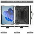 thumbnail image 6 of XYX Case for 13 inch Microsoft Surface Pro 8 (2021 Release), 360 Rotating Heavy Duty Shockproof Cover with Kickstand and Hand Strap (Black), 6 of 7