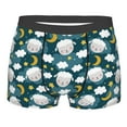 thumbnail image 4 of Goofa Sweet Dream Lamb Printed Men's Boxer Briefs Underwear, Moisture-Wicking Underwear, Trunk,Soft and Breathable Cotton Underwear-Medium, 4 of 9