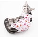 thumbnail image 1 of Traje de recuperación para gatos con heridas abdominales o enfermedades de la piel, para después de una cirugía, para evitar lamidos en las heridas, collar isabelino transpirable, 1 of 7