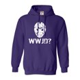 thumbnail image 1 of Adult WWJD What Would Jason Do? Funny Horror Movie Sweatshirt Hoodie, 1 of 1