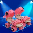 thumbnail image 4 of Patins Réglables pour Enfants à Double Rangée, Patins à Quatre Roues, Chaussures, Cadeaux pour Enfants, Taille 25-32 (Rose), 4 of 5