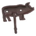 thumbnail image 2 of Pack of 4 Cast Iron Western Vintage Rustic Bacon Pig Wall Coat Hooks Hangers, 2 of 6