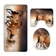 thumbnail image 1 of Juego de alfombras de baño ABPHQTO Wild Horse 3 piezas 18x30 18x14 18x14,7 pulgadas, 1 of 2