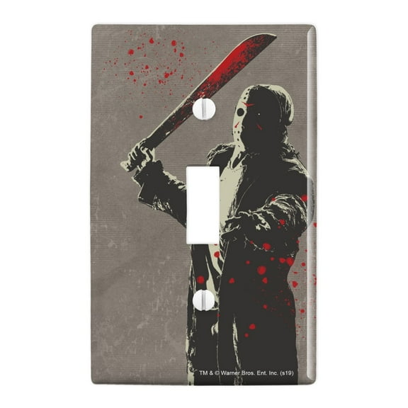 Friday the 13th Jason Character Plastic Wall Decor Toggle Light Switch Plate Cover