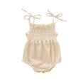 thumbnail image 1 of Opperiaya Barboteuse d'Été en Coton pour Bébé, Lacée, Extensible, Froncée, 1 of 6