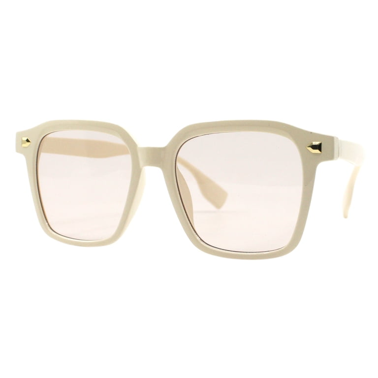 White and Gold Oversized Square Sunglasses Vintage Gucci Sunglasses Oversized Square White w/ Gold  main image 3