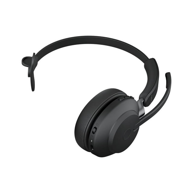 Jabra Evolve2 65 UC Mono - Headset - on-ear - convertible - Bluetooth - wireless - USB-A - noise isolating - black