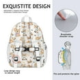 thumbnail image 5 of Cartoon Corgi Backpack for School,Cute School Bag,Schoolbag with Adjustable Shoulder Straps & Padded Back,15"x11.42"x5.5", 5 of 6