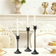 thumbnail image 5 of 3PCS Iron Candle Holder Set - Valentine's Day Christmas Metal Candlestick for Romantic Table, Holiday Candle Stands for Candlelight Dinner Decorative Table Prop, 5 of 7