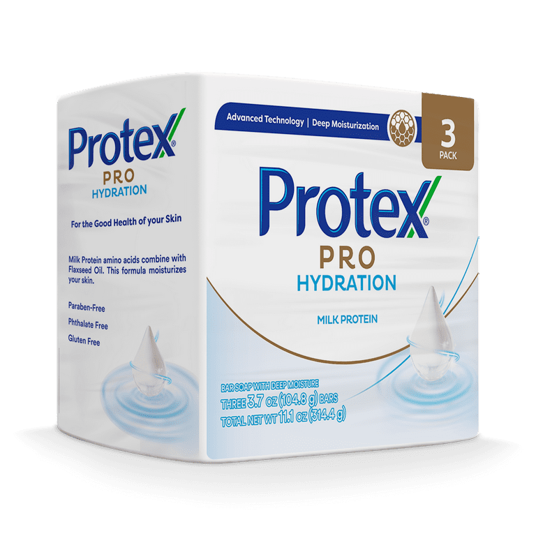 Protex Pro Hydration Bar Soap, Milk Tein, for Both Men and