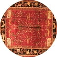 thumbnail image 1 of Ahgly Company Indoor Round Animal Orange Traditional Area Rugs, 6' Round, 1 of 1