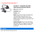 thumbnail image 2 of Left Mirror - Compatible with 2003 - 2006 Chevy Silverado 2500 HD 2004 2005, 2 of 2
