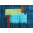 thumbnail image 1 of Ahgly Company Indoor Rectangle Abstract Light Blue Contemporary Area Rugs, 2' x 3', 1 of 4