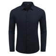 thumbnail image 6 of Coshow Mens Button Down Dress Shirts Business Casual Long Sleeve Wrinkle Free Blouses, 6 of 7