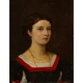 thumbnail image 2 of Ernst Stückelberg 19x24 Gold Ornate Framed and Double Matted Museum Art Print Titled - Portrait of Elisabeth Burckhardt(-Bachofen) (1865), 2 of 4