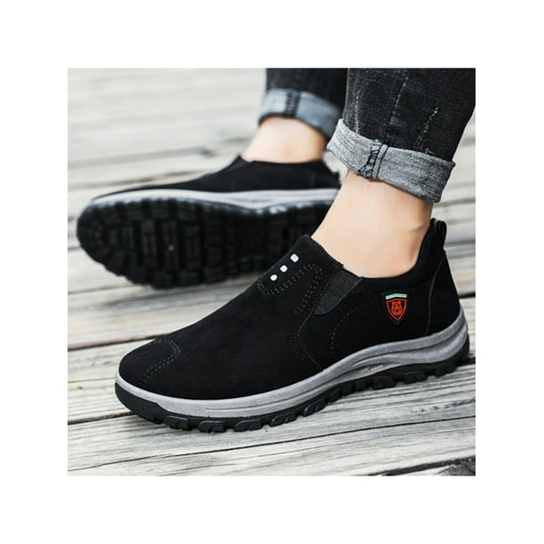 UKAP Mens Hiking Shoes Breathable Sneakers Slip On Trekking Shoe