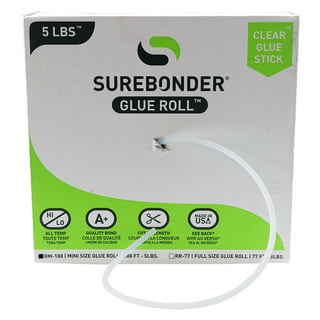Surebonder Clear Hot Glue Stick Roll, Mini (0.27 inch Diameter) Size, 5  feet in Length (RM-5)