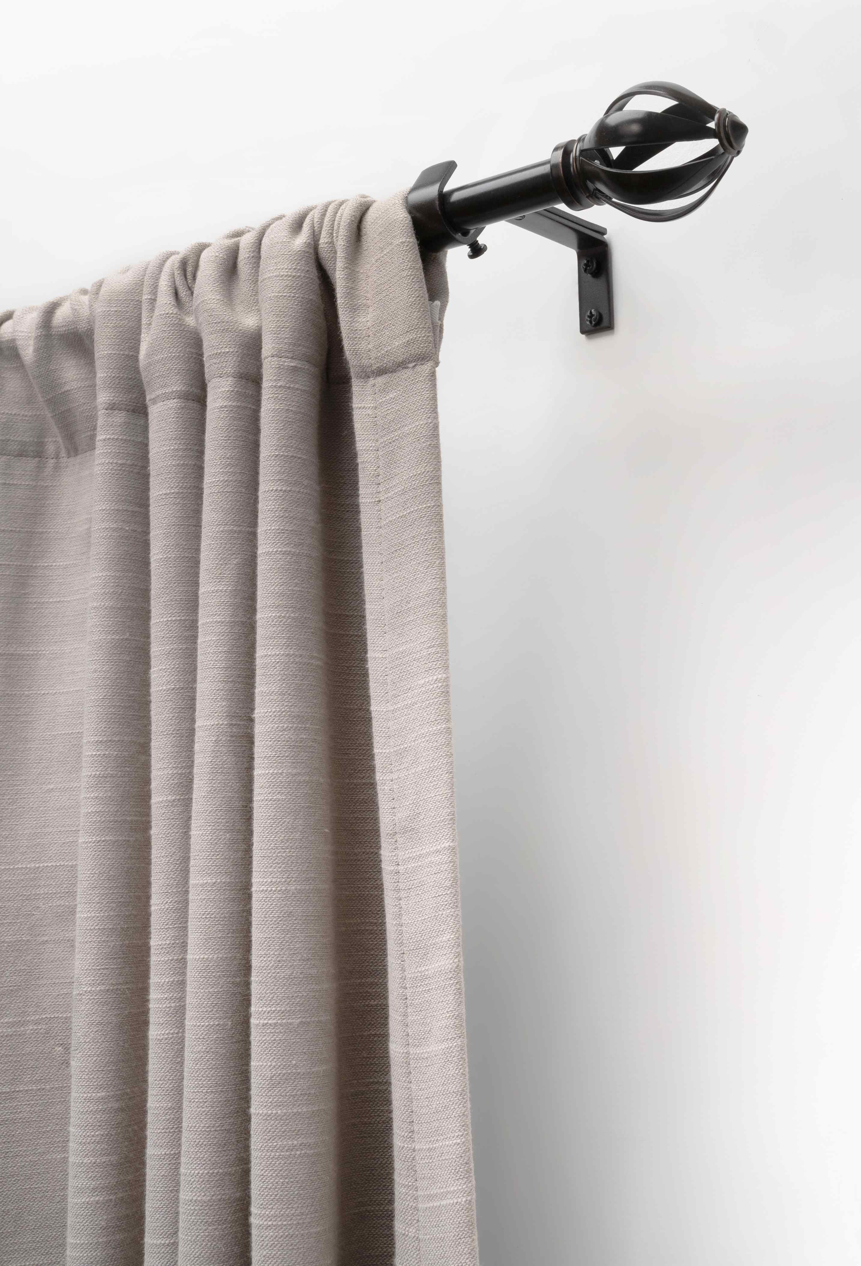 Lumi 3/4" Acorn Cage Curtain Rod, Oil Rubbed Bronze, 36"-66"