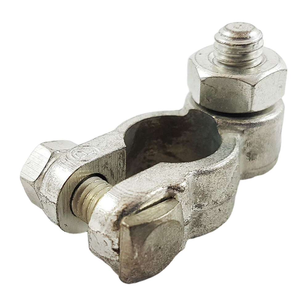 1pair Of Car Battery Terminals Heavy Duty Stud Type Positiv Negative