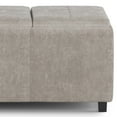 thumbnail image 4 of Avalon 42 inch Wide Contemporary Storage Ottoman in Distressed Grey Taupe Vegan Leather, 4 of 7