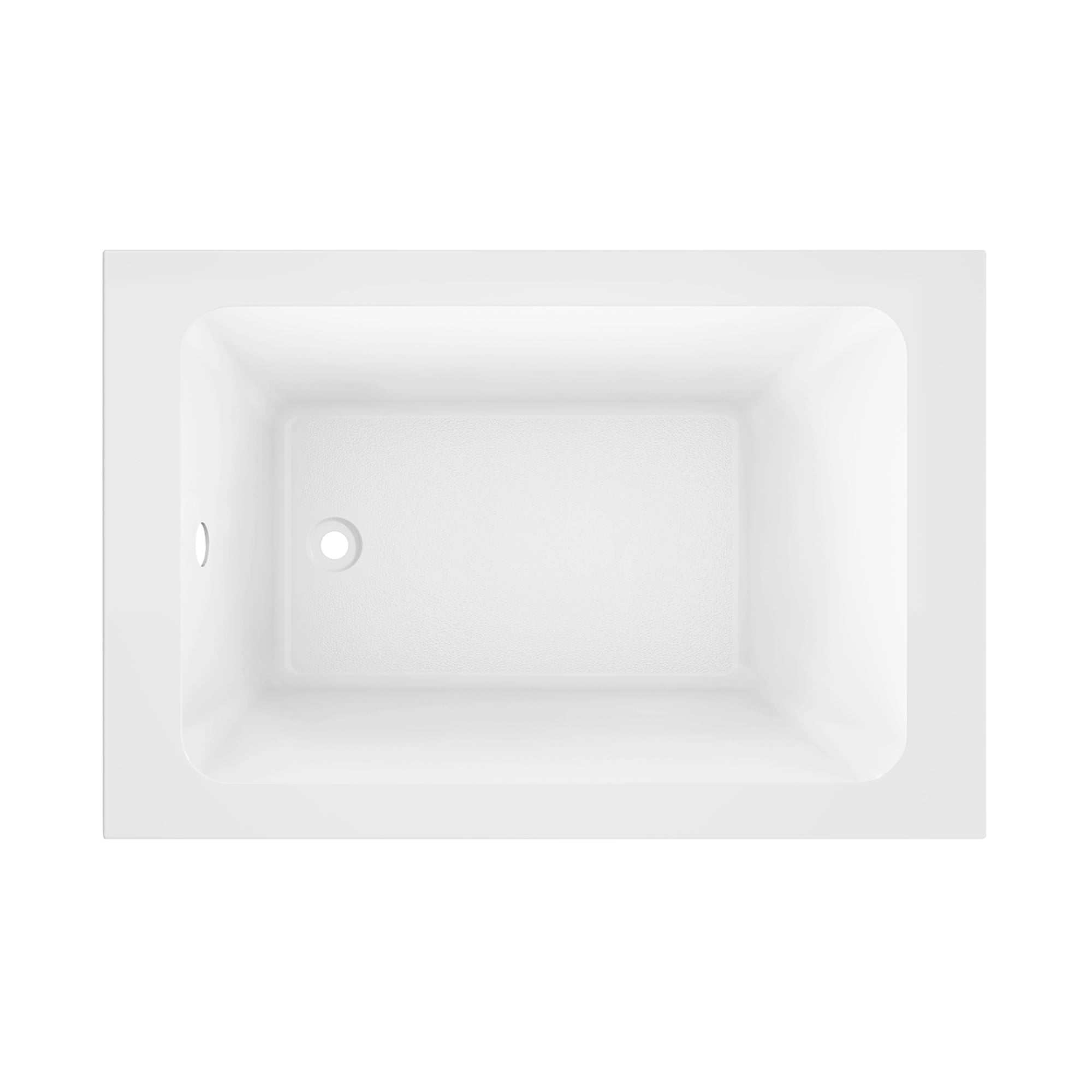 Kingston Brass VTPN483219T 48-Inch Acrylic Rectangular Drop-In Tub with Anti-Skid Surface in Glossy White