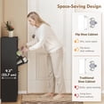 thumbnail image 4 of HOMCOM Armoire à Chaussures avec 2 Tiroirs Basculants, Armoire de Rangement à Chaussures Mince, Noir, 4 of 10