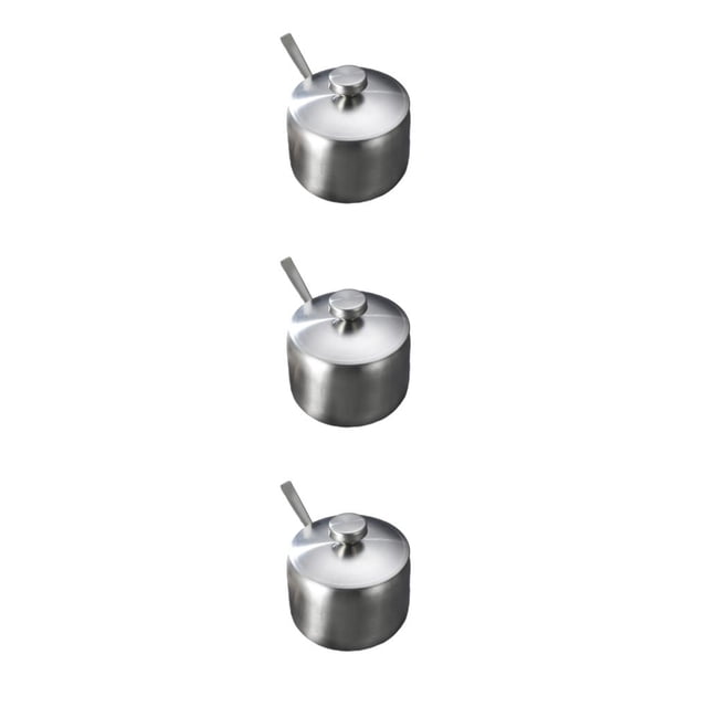 Billuyoard Sugar Bowl Coffee Tea Spice Jar Gadgets Salt Integrated Pot Container Seasoning Supplies Kitchen Cooking Design Type1 NO1