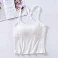 thumbnail image 4 of New Back Bottoming Shirt With Chest Pad Slim Underwear Without Bra Top Ladies' Word Collar Inside. Seamless Top Womens Lace Top Underwear Women Crop Top Too Linen Tops for Women Loose Womens Silk, 4 of 4