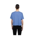 thumbnail image 2 of Women's New Era  Light Blue Colorado Rockies City Connect Throwback Meshback Pinstripe Boxy T-Shirt, 2 of 4