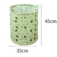 thumbnail image 2 of PEACNNG Whimsical Fruit Print Storage Bucket - Versatile Fabric Laundry Basket for Clothes and Household Organization, 2 of 5