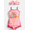 Peach Smoothie, variant on Baby Girls Sleeveless Graphic Romper with Matching Bow Headband, Sizes 0/3M-24M