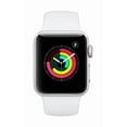 thumbnail image 2 of Apple Watch Series 3 GPS Smart Watch, 18 Hour Battery Life, Aluminum Case with White Sport Band, iOS, Silver/38mm, 1, 1, 1, 2 of 2