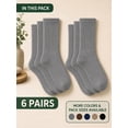 thumbnail image 5 of Comfello Diabetic Socks Crew for Men & Women – 12 Pairs of Non-Binding Neuropathy Socks, 5 of 7