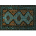 thumbnail image 1 of Ahgly Company Indoor Rectangle Persian Turquoise Blue Traditional Area Rugs, 3' x 5', 1 of 4