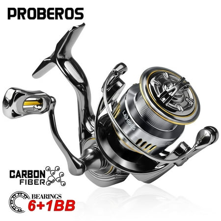 Ultra-light Fishing Spinning Reel 5.2:1 Gear Ratio Fishing Reel Metal Spool Wheel Ball Bearings 6 + 1 for Freshwater Saltwater