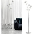 thumbnail image 3 of CNCEST 5 Heads Crystal Dandelion LED Floor Lamp, Modern Crystal Standing Lamp 110V, 3 of 7