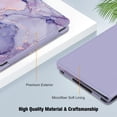 thumbnail image 6 of Fintie Case for 6" Kindle 11th Generation 2024/2022 Release - Book Style Folio Shockproof Cover with Auto Sleep/Wake, Lilac Marble, 6 of 7