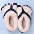 thumbnail image 3 of Qarigey Zapatillas térmicas para interiores, suela silenciosa para caminar en interiores, divertidas zapatillas cálidas de invierno a la moda Calzado cafe m 35-40, 3 of 6