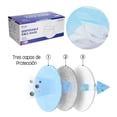 thumbnail image 2 of Cubrebocas Tapabocas 2000 Piezas Tricapa Termosellado Plisado the shop azul, 2 of 4