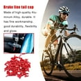 thumbnail image 3 of Soidarity Paquete de 50 cables de freno para bicicleta de montaña, tapas traseras de repuesto para cambio de marchas MTB, mangas de línea, Ciclismo Rojo, 3 of 6