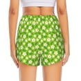 thumbnail image 2 of Lsque Daisies Flowers Printed Women's Running Shorts with Liner Pockets,Elastic Quick Dry Workout Athletic Gym Yoga Shorts,Womens High Waist Shorts-Medium, 2 of 9