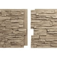 thumbnail image 4 of Ekena Millwork 45 3/4"W x 24 1/2"H x 1 1/4"D Canyon Ridge Stacked Stone, EverStone Faux Stone Siding Panel, Valley Spring, 4 of 9