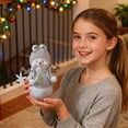 thumbnail image 6 of Resin Snowman Figurine Christmas Ornaments, Cartoon Miniature Snowman Decor for Desktop, Garden, Tabletop, Holiday Party Decorations, Winter Resin Craft Accessories for Home and Festive Display (B), 6 of 6