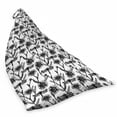 thumbnail image 2 of Nature Art Lounger Chair Bag, Monotone Print Hand Drawn Like Flowers and Dragonflies Pattern, High Capacity Storage with Handle Container, Lounger Size, Charcoal Grey White, by Ambesonne, 2 of 5