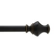 thumbnail image 1 of Home Trends Flair 3/4" Rod 36"-66" Black, 1 of 1